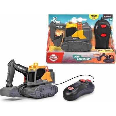 Dickie Toys Dálkově ovládaný bagr Volvo Mini 14 cm