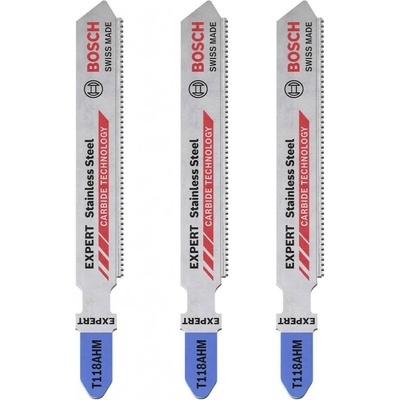 Bosch 3dílná sada pilových plátků T 118 AHM Expert Stainless Steel 2608900561