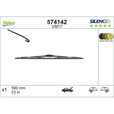 Valeo Silencio 600 mm VA 574142