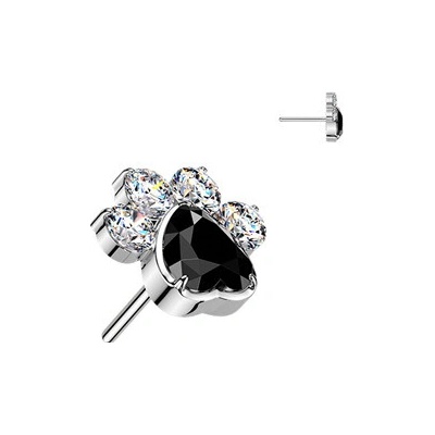 Šperky4U Ozdobná část k PUSH IN piercingu TITAN TIT1659