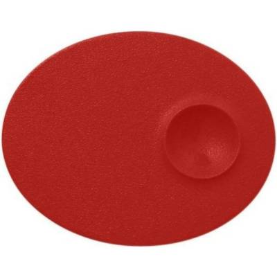 RAK Porcelain Talíř mělký s důlkem 18 x 10 cm světle červená RAK-NFMROP18BR