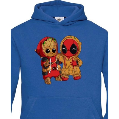 Dětská mikina Deadpool a Groot Námořnická modrá