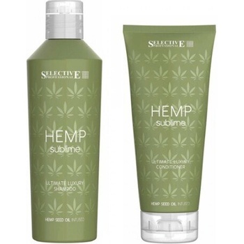 Selective Professional ХИДРАТИРАЩ КОМПЛЕКТ ШАМПОАН И БАЛСАМ С КОНОПЕНО МАСЛО selective professional hemp sublime 250/200ml