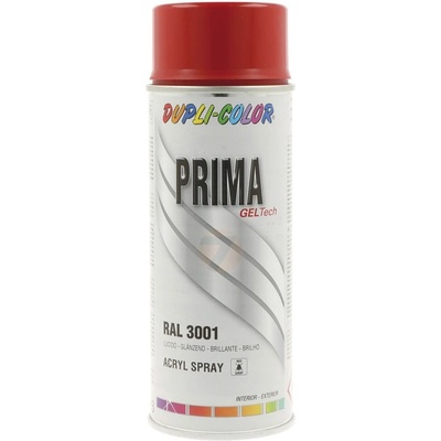 Dupli-Color Prima RAL 3001 červená lesklá farba v spreji 400 ml