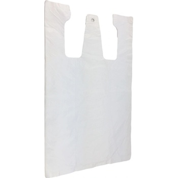 Mikroténová taška, nosnosť 10 kg, biela, 100 ks