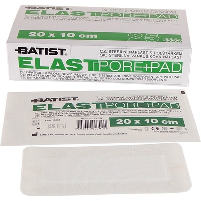 Batist Elastpore 10 x 20 cm 25 ks