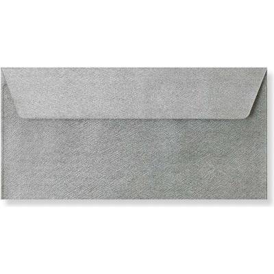 Envelopes Ltd. Barevná obálka DL stříbrná texture ,balení 50 ks 471788