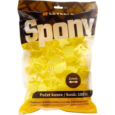 LEVELYS nivelačné spony 2 mm - 700 ks