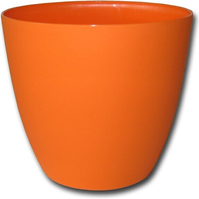 PLASTKON Kvetináč dekoračný ELLA 13cm, oranžový