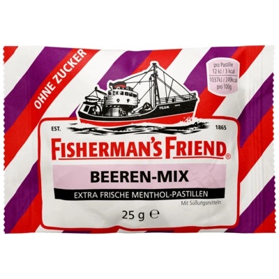 Fisherman's Friend Beeren-mix Lesní plody bez cukru 25 g