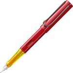 LAMY AL-star glossy red fountain pen with polished steel nib in line width F - 1236535 (1236535)