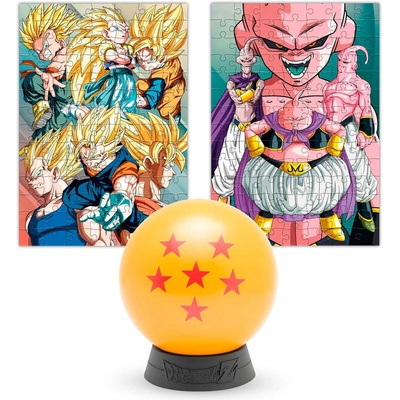 Grupo Erik Двулицев колекционерски пъзел Erik от 98 части - Dragon Ball Z, със шест звезди (PUZC06)