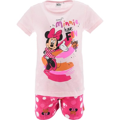Sun City dětské pyžamo Minnie Mouse Fun růžová