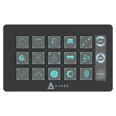 Ajazz стрийминг хъб/дек Streaming HUB AKP153E Black (AJ-AKP153E-BK)