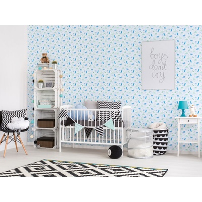 DIMEX ART Луксозна флизелинова тапета сини динозаври