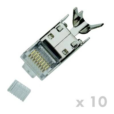 DATACOM konektor RJ45 STP CAT7 (6A) 8p8c s vodiči (10 ks)