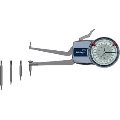 Mitutoyo Číselníkový úchylkoměr s rameny pro vnitřní měření s TK kuličkou 1mm vyměnitelné 50-100 mm kulička 1 mm 209-310