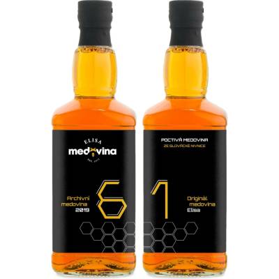 Medovina Elisa dárek k 61. narozeninám 11% 2 x 0,5 l