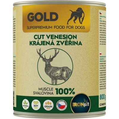 IRONpet Gold Dog Zvěřina krájená svalovina 800 g