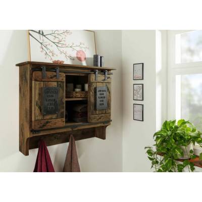 Bighome IRON mango 90 x 30 x 75 hnedý lakovaný