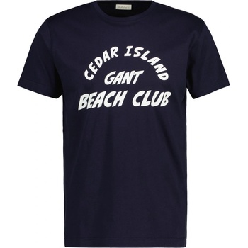 Gant tričko Cedar Graphic T-Shirt modré