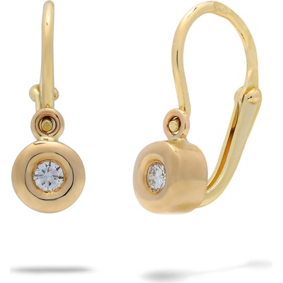 Blink-Blink detské náušnice zo žltého zlata s diamantom 3516ZDG