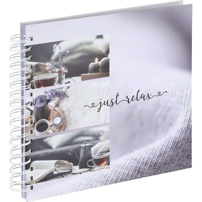 Hama album klasické spirálové RELAX - Just Relax 28x24 cm, 50 stran, bílé listy 7249