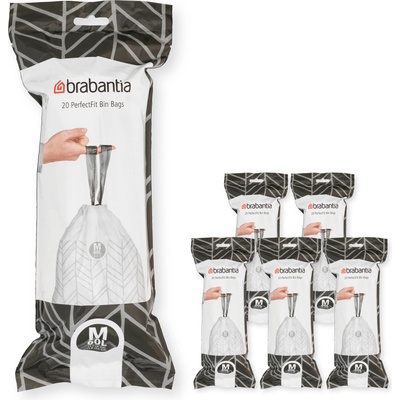 Brabantia Торби за боклук M PERFECTFIT 60 л, 120 бр. , Brabantia (BRAB138867)