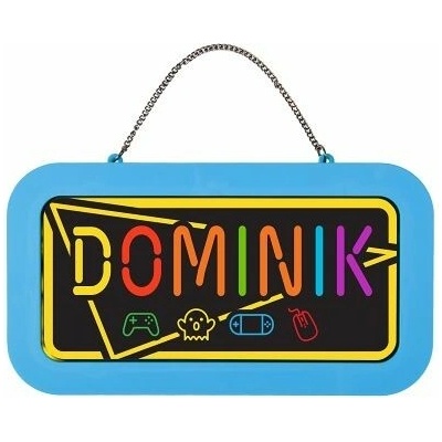 ALBI Neonová cedulka se jménem - Dominik