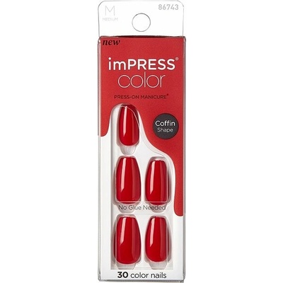 Kiss imPRESS Samolepiace nechty Color MC Reddy or Not 30 ks
