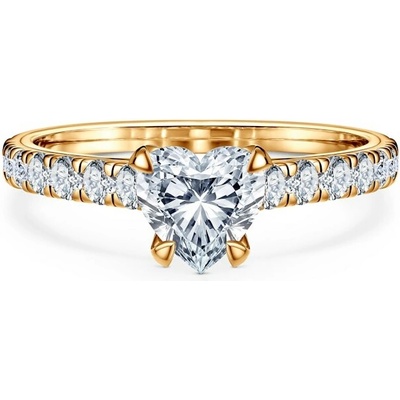 Savicki Zásnubný prsteň Share Your Love žlté zlato laboratórne diamanty SYL P HE 50 LAB Z