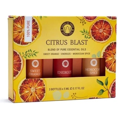 Song of India Essential Oil Aromaterapeutický set Citrus Blast 3 x 5 ml