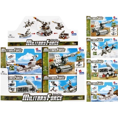 Alleblox MilitaryForce 62-67ks/4druhy - náhodné