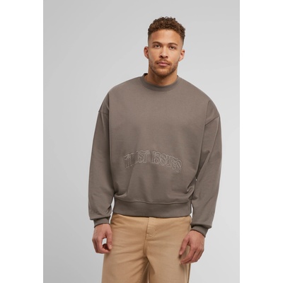 DEF Мъжки Пуловер DEF Trust Issues Pullover tornado XLUB-DFCN148-20364 - Тъмносив, размер L