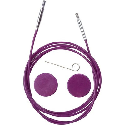 Fialové vymeniteľné lanko KnitPro 120cm