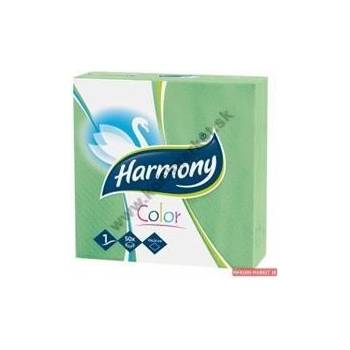 HARMONY Papierové servítky 1V zelené 33x33cm 50ks