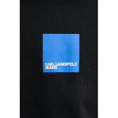 Karl Lagerfeld Jeans Памучен суичър Karl Lagerfeld Jeans в черно с принт A1M20002 (A1M20002)