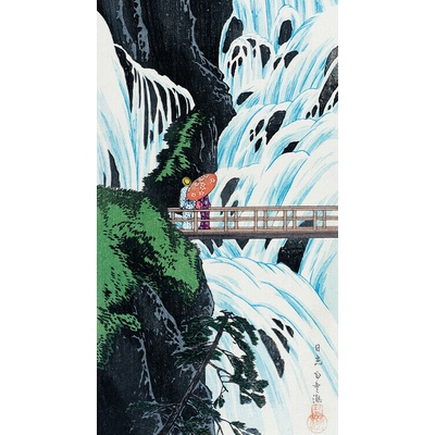 Plagát, Obraz - Shiragumo Waterfall of Nikkō (1910), Hiroaki Takahashi, 22.2 × 40 cm