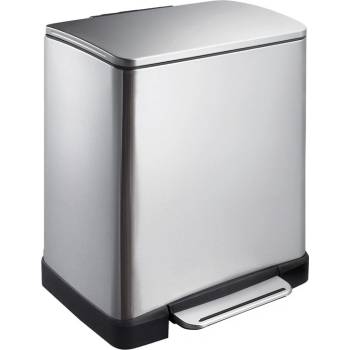 EKO-Europe Кош за отпадъци EKO Europe - E-Cube, 20 l, хром-мат (EKO 926820 - MATT S/S)