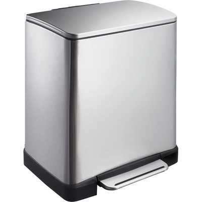 EKO-Europe Кош за отпадъци EKO Europe - E-Cube, 20 l, хром-мат (EKO 926820 - MATT S/S)
