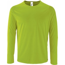 SOĽS Sporty Lsl Pánske funkčné tričko dlhý rukáv SL02071 Neon green