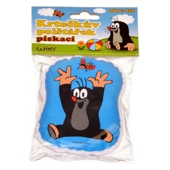 Wiky polštářek pískací Krtek červený