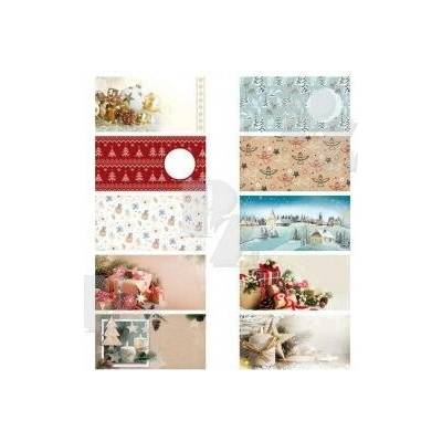 Vánoční obálky DL mix motivů 20ks, MFP Paper