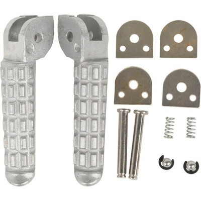 BIKETEC PARTS sada stupaček pasažéra kompletní s upevněním DUCATI MONSTER 696/796 09-13 barva stříbrná