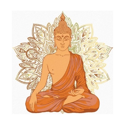 Zuty Malování podle čísel BUDDHA A ORNAMENTY II
