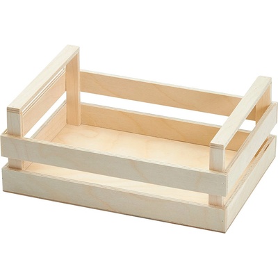 Bisetti Дървен панер тип "Касета" 25x18xh10cm НАТУРАЛ (27103) (014394)