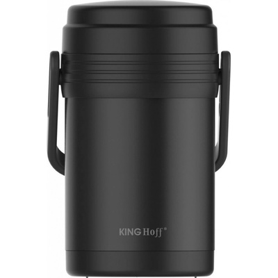 KingHoff termoska 1,5 l+ 3 dózy čierný