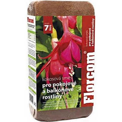 FLORCOM Substrát kokosový pre balkónové a izbové rastliny 450 g