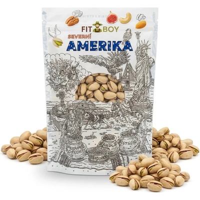FITBOY Pistácie pražené nesolené 500 g