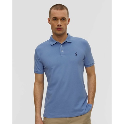 Polo Ralph Lauren polokošele s krátkym rukávom polo Ajuste Coupe Droite Fitee stretch modré